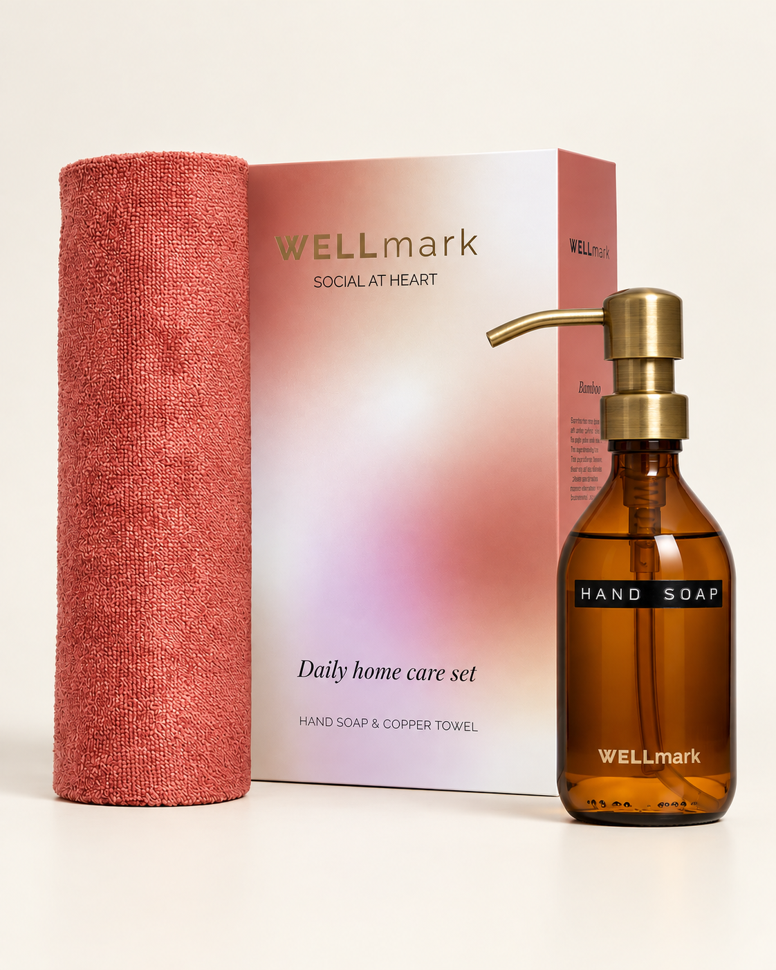 Daily Home Care set - Bamboo/Koper Handdoek