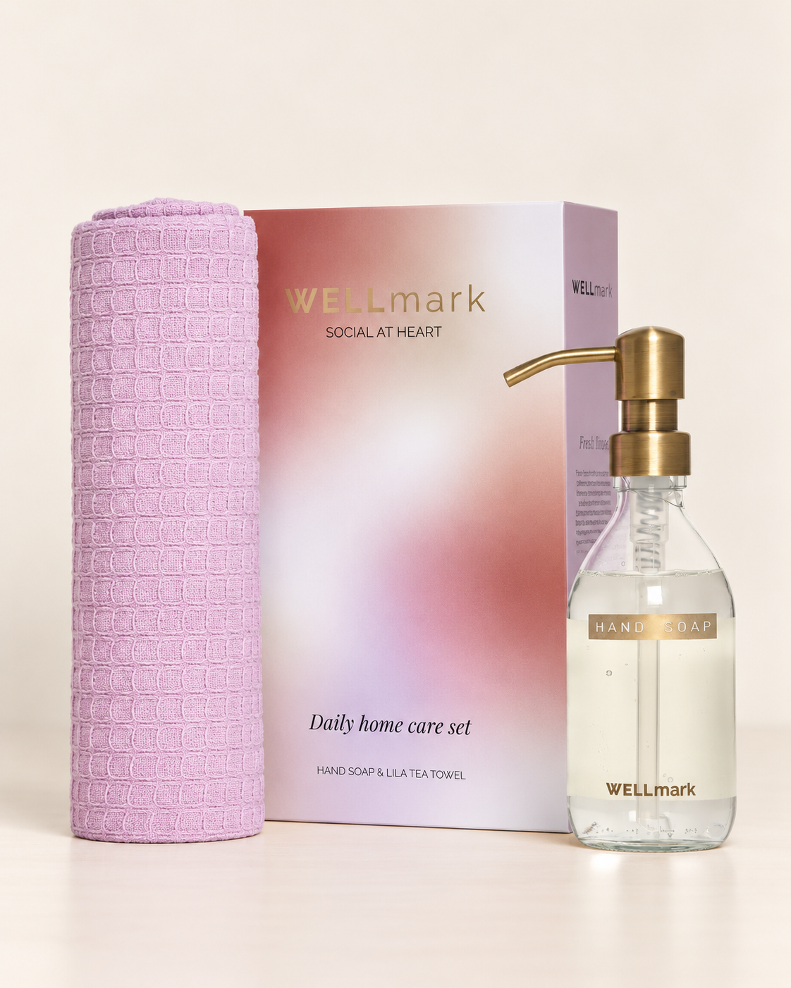 Daily Home Care set - Fresh Linen/Lila Handdoek