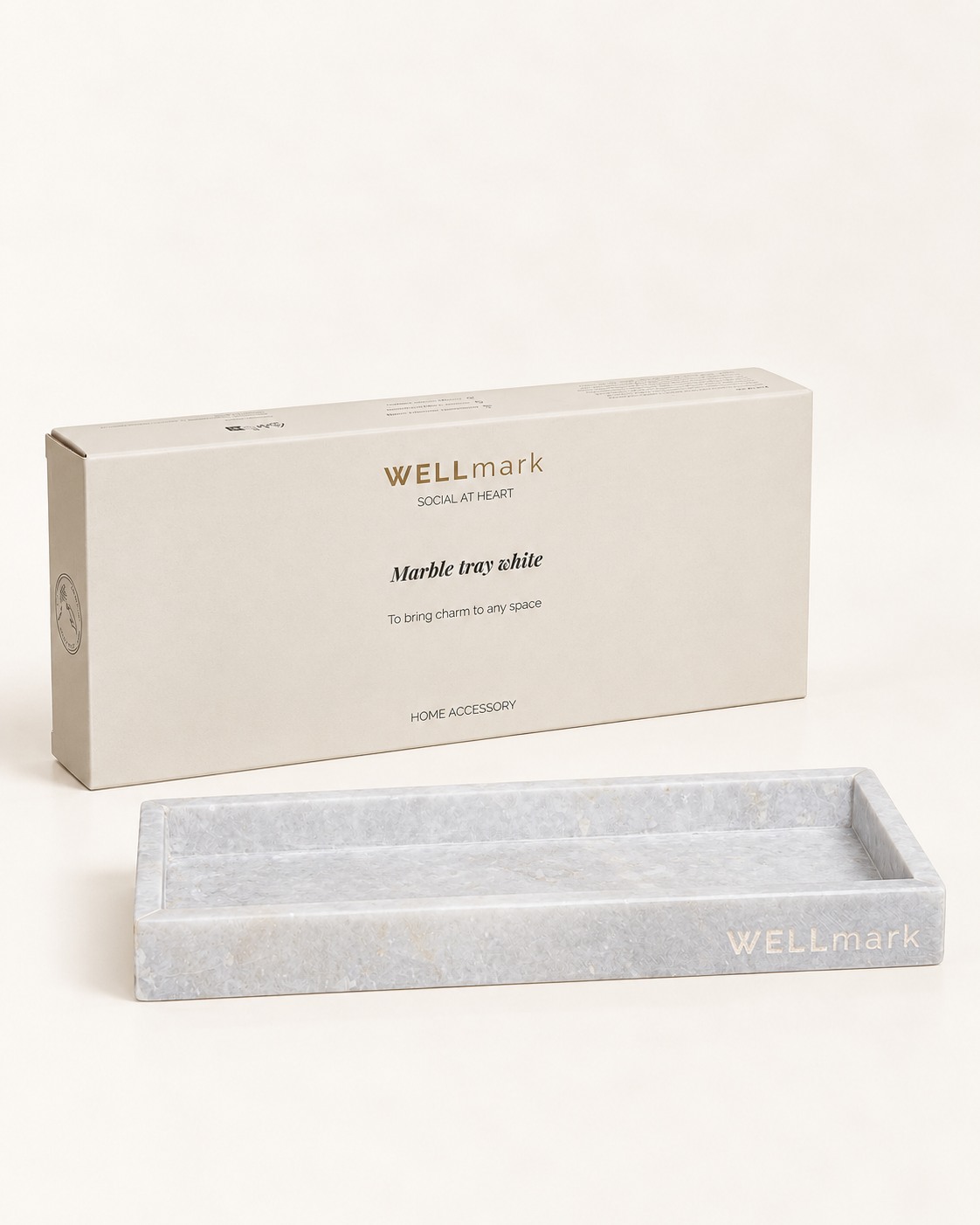 Marble tray - Soft White