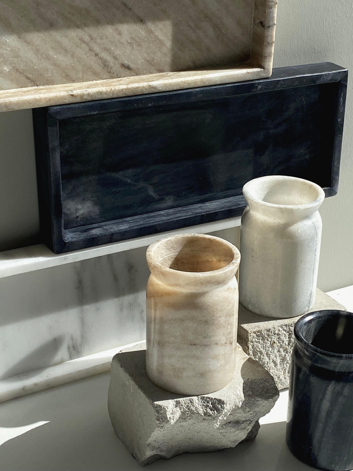 Marble Jar - Soft White